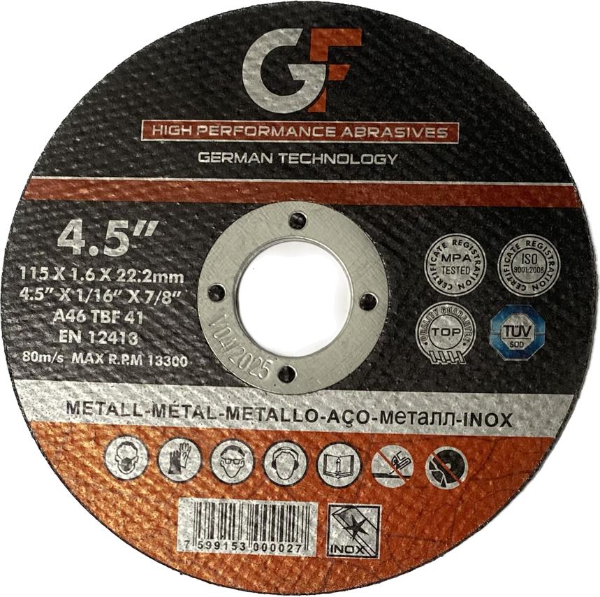 DISCO DE CORTE 4.5"x1/16"x7/8" GF